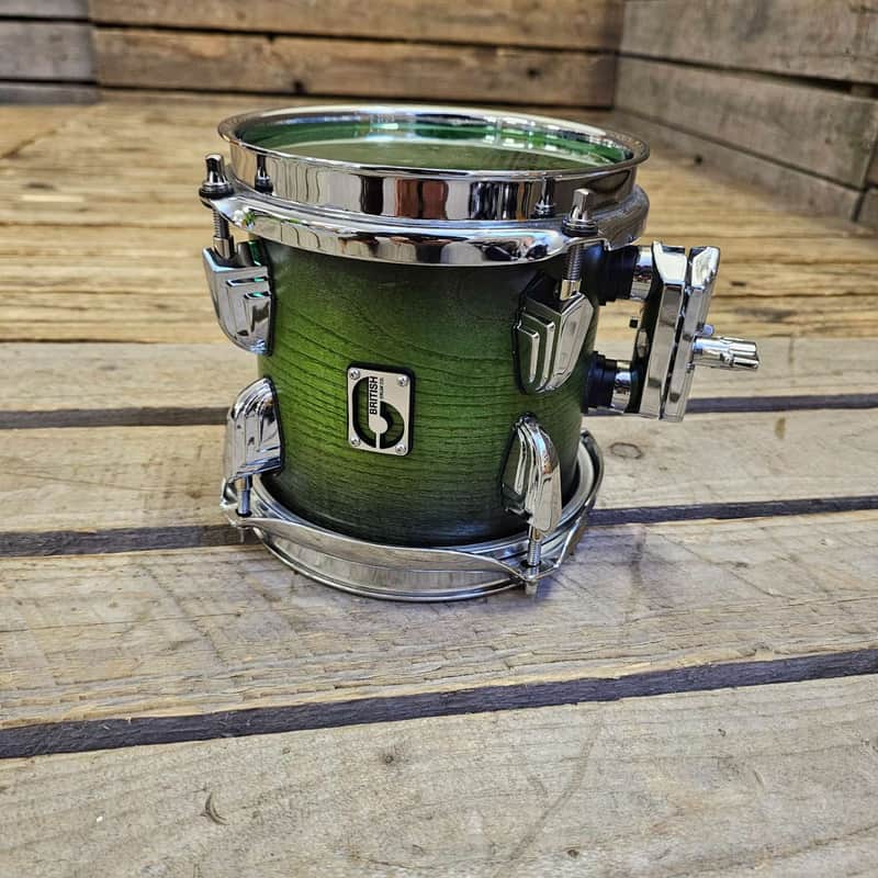 British Drum Co Legend 6" Tom Drum, Orinoco Green USED! RKLET240924 image 1