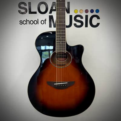 Yamaha APX600 Thinline Acoustic/Electric Cutaway - Old Violin Sunburst image 1