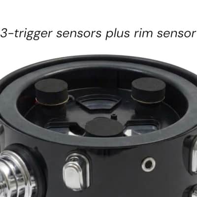 Dolby 8” Electronic Black Sparkle TOM w 3 Triggers for Roland Alesis Drum image 3