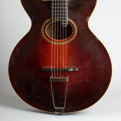Gibson  Style O Artist Arch Top Acoustic Guitar,  c. 1919, original black hard shell case. image 3