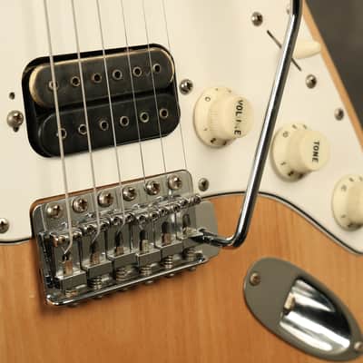 1974 Fender Stratocaster HSS Natural Refinish w/ Dimarzio humbucker image 6