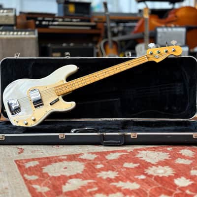 2008 Fender American Vintage '57 Precision Bass - White Gold image 14