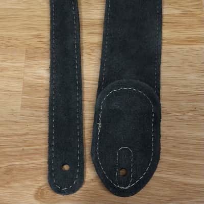 Fender Custom Shop Guitar Bass Strap Black Leather image 3