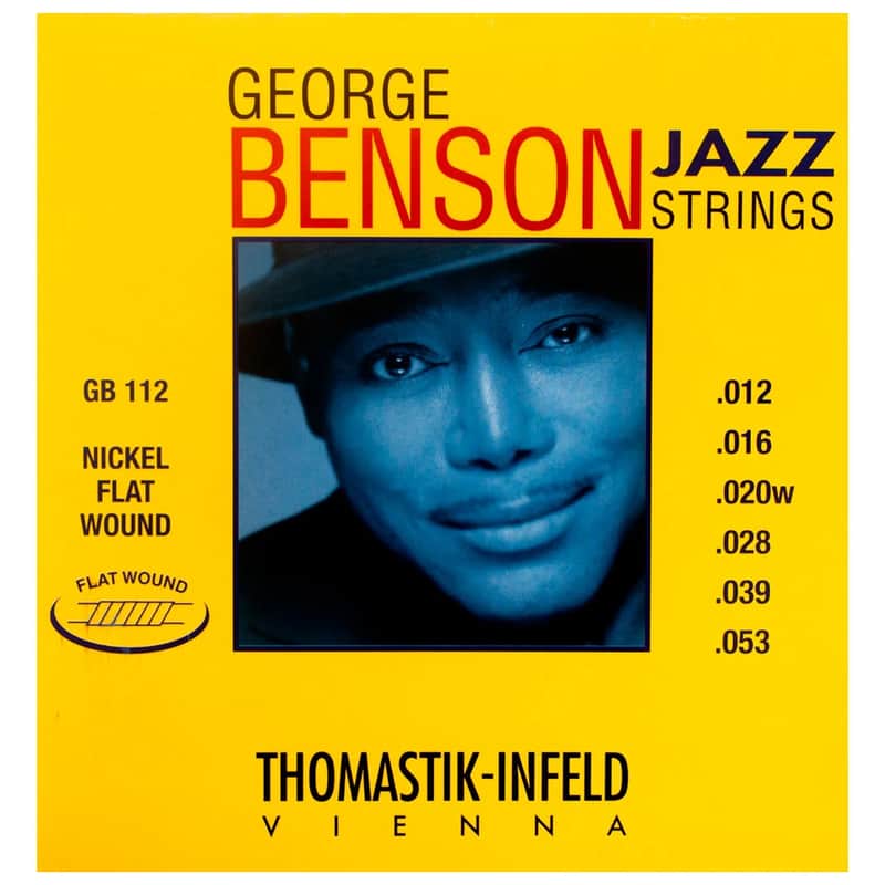 Thomastik-Infeld GB112 George Benson Signature Flatwound Jazz Guitar Strings Medium Light (.012-.053) image 1