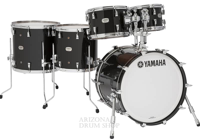 Yamaha Absolute Hybrid Maple 5 pc. w/ 22x16 Bass Drum - Solid Black - IN STOCK ! image 1