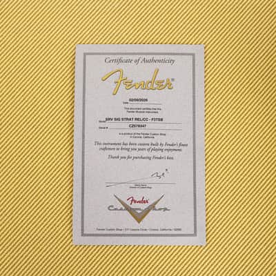 Fender Custom Shop  Stevie Ray Vaughan Signature Stratocaster Relic 3-Tone Sunburst image 16