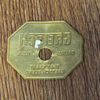 Gretsch Drum Stop Sign Badge Vintage image 3