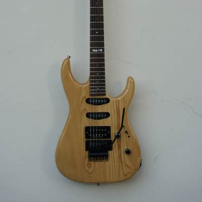 ESP Mirage Deluxe Electric Guitar Natural Grain Floyd Seymour Duncan image 1