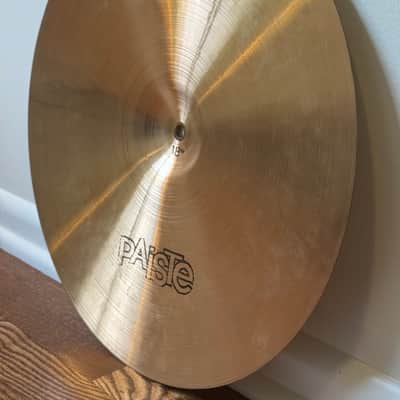 Paiste 18" 2002 Crash Cymbal 1974 - Black Label - Rare version with Big Beat hammering - VIDEO image 11