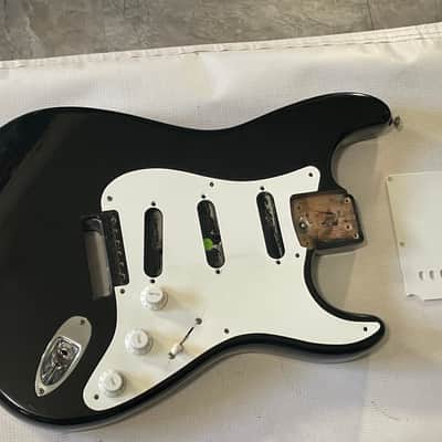 1999 American Fender USA Eric Clapton Signature Artist Black Semi Loaded Guitar Body image 1