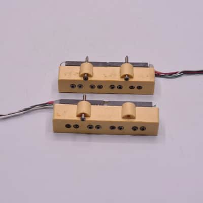 Vintage 1970s Dimarzio PAF JAZZ BASS Pickups Fender Guitar Patent Applied For Set 1980's image 4