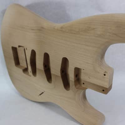 Unfinished Roasted Alder SSS guitar body - fits Fender Strat Stratocaster neck Floyd Rose J1628 image 7