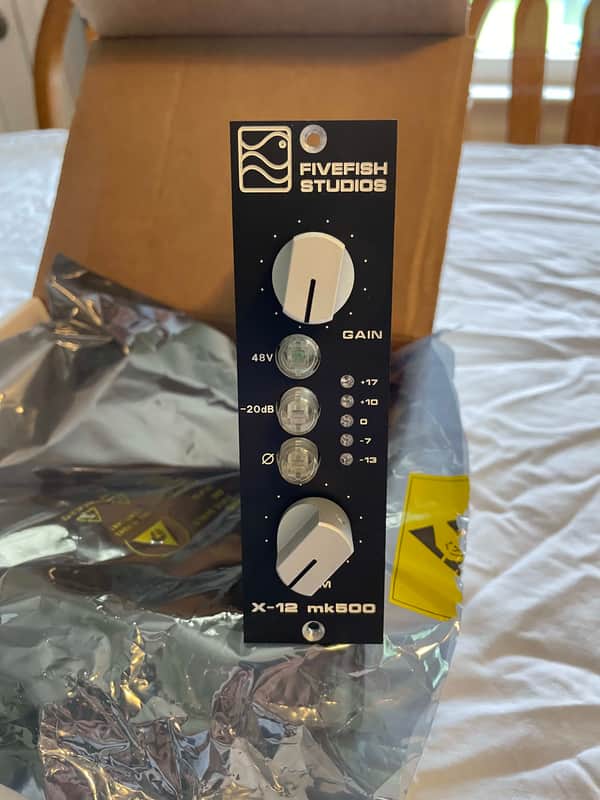 (2) FiveFish Five Fish Audio X-12 MK500 API 500 Series Pre Amps Pre Amps Matched Pair image 1