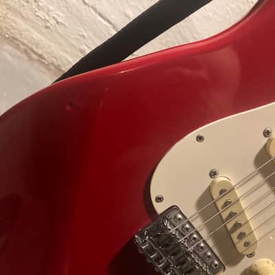 Torino Red Squier II Standard Stratocaster with Maple Fretboard (Made in Korea) 1989 - 1992 image 9