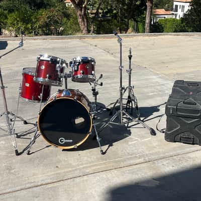 Mixed Mapex, Tama, Yamaha, SKB, DW 5000 1990-2024 - Different lacquer finishes image 5