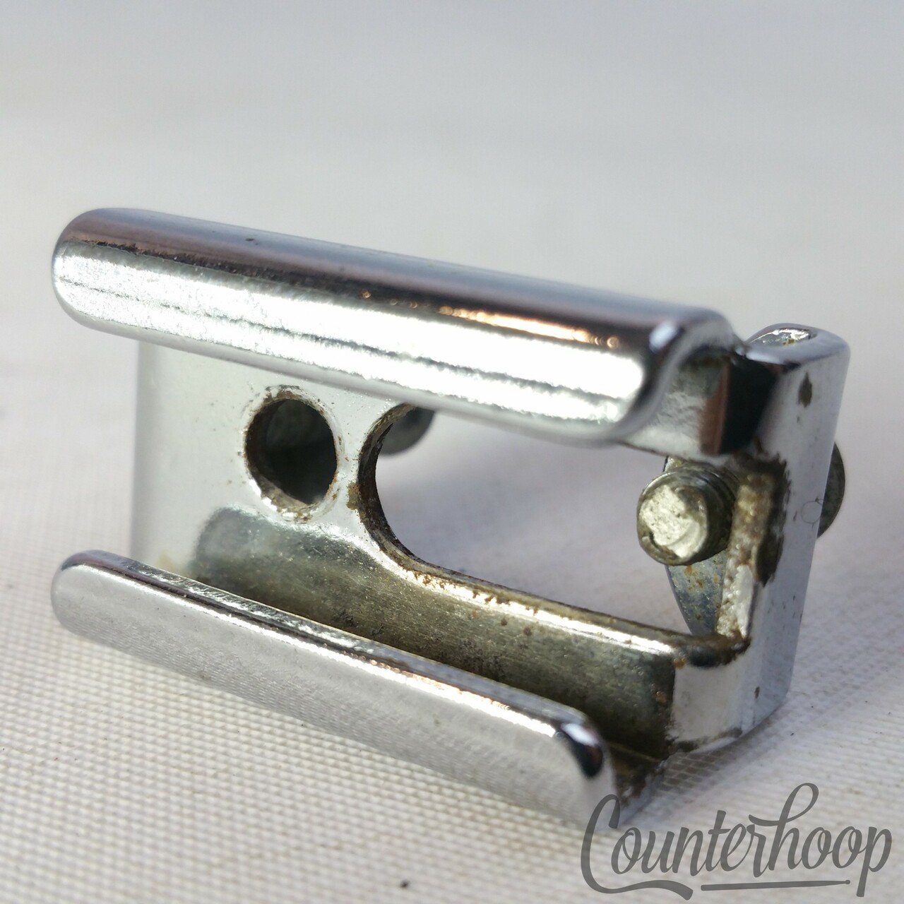 Ludwig P80 Snare Drum Throw-Off Attachment Backing Plate Chrome Vintage 60s USA — main photograph