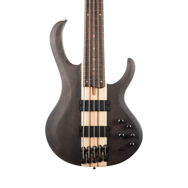 Ibanez BTB605TGF BTB Standard 5-String Electric Bass - Transparent Gray Flat image 1