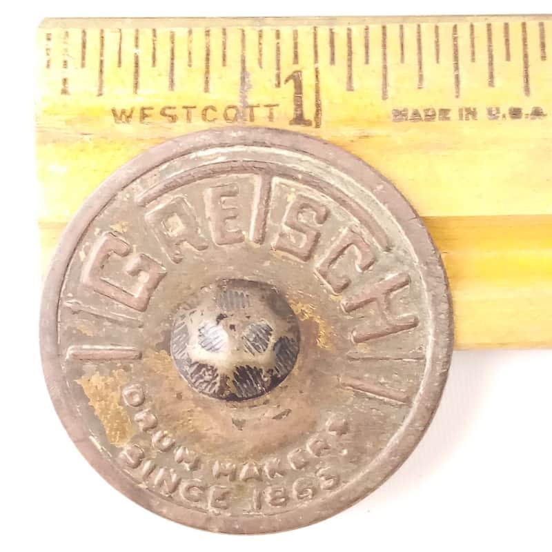 Gretsch Hex-Tack 50s Floor/Rack Tom Drum Round Badge Skinny Sticks+Small Letters image 1