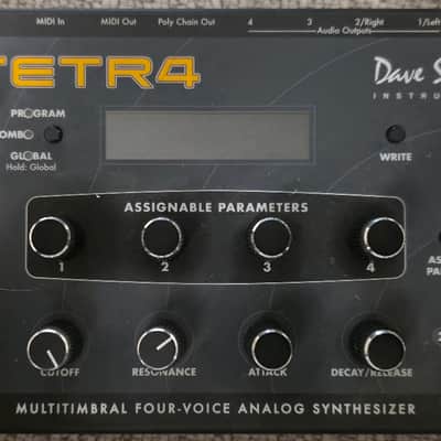 Dave Smith Instruments Tetra Desktop 4-Voice Polyphonic Synthesizer 2009 - 2016 - Black
