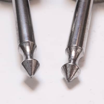 VERY RARE Ludwig Bass Drum Spurs, Easy Access Top Thumbscrew, Nickel Finish, Logo, MINT! / 1920s-30s / INSPECTED &TESTED image 6