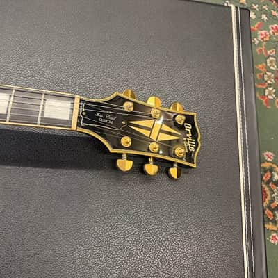 Orville by Gibson LPC-57B Les Paul Custom Black Beauty (1993) MIJ Fujigen – Ebony, Japan Vintage image 14