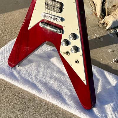 Vintage 1990 Gibson Flying V '67 Reissue Heritage Cherry w/ OHSC image 21