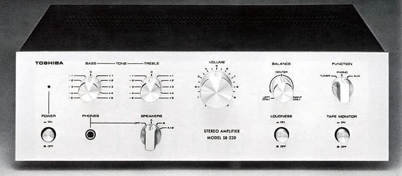 Amplficatore Stereo Integrated Amplifier Toshiba SB-220 1977