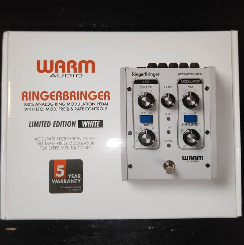 *NEW in BOX* Warm Audio RingerBringer Ring Modulation Pedal, Limited Edition White image 1