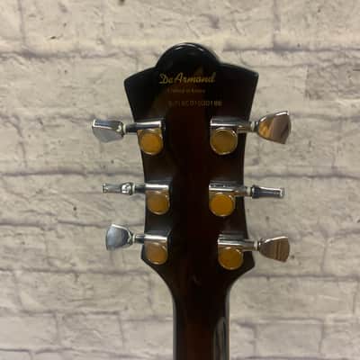 DeArmond M77 Les Paul Style Wine Red Electric Guitar image 5