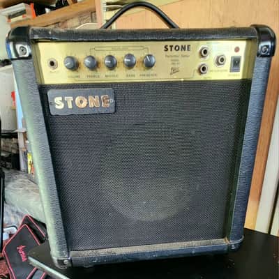 Stone Performer SBA-20 Bass Guitar Amplifier 2005 - Present Black & Gold! SICK BASS PRACTICE AMP!! WORKS PERFECT!! image 2