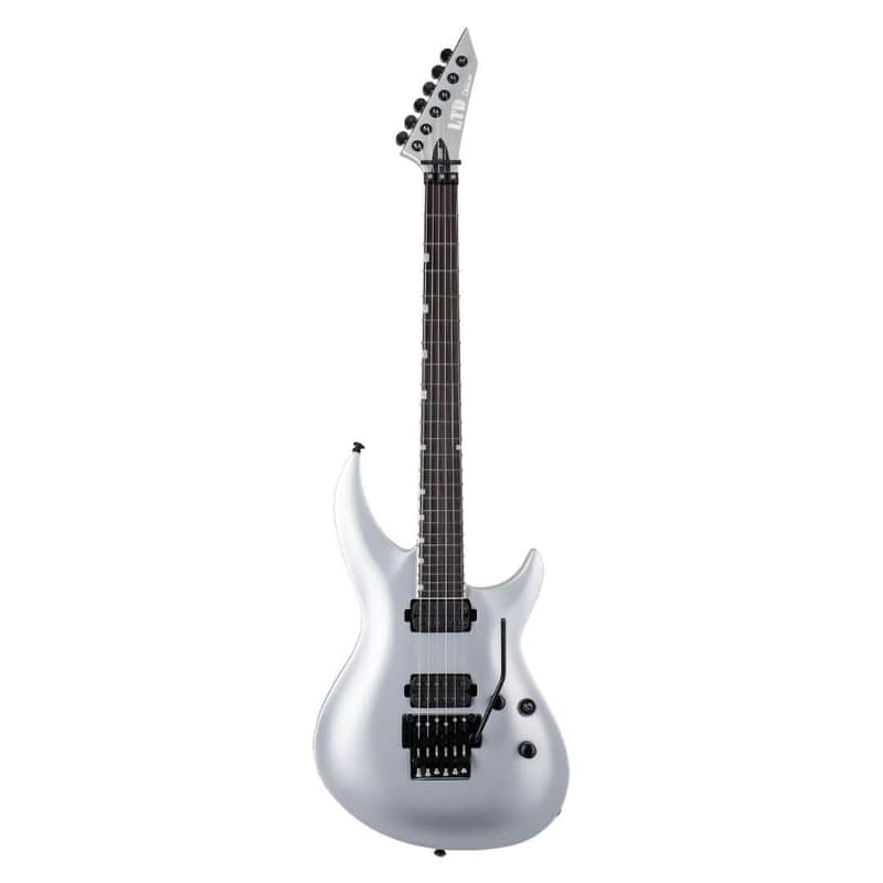 ESP LTD H3-1000FR 6-String Right-Handed Electric Guitar with Mahogany Body, 3Pc Maple Neck, and Macassar Ebony Fingerboard (Metallic Silver) image 1