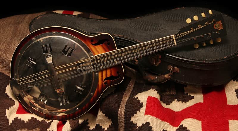 1930s Dobro Model 250 Resonator Mandolin "Sunburst" image 1
