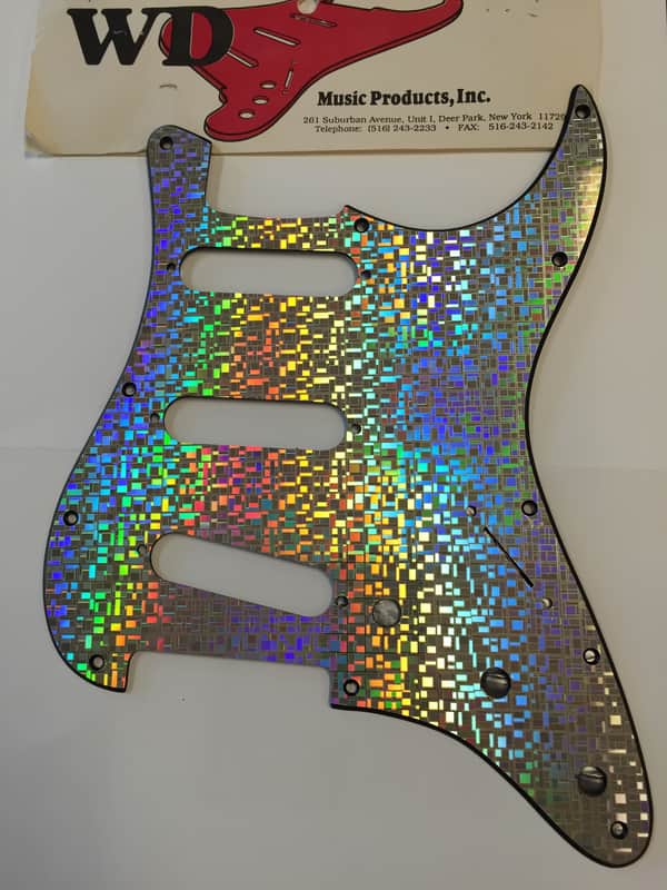 WD Stratocaster Iridescent Pickguard 80s NOS image 1