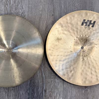 Sabian 14" HH Hand Hammered Dark Hi-Hat Cymbals (Pair) image 4
