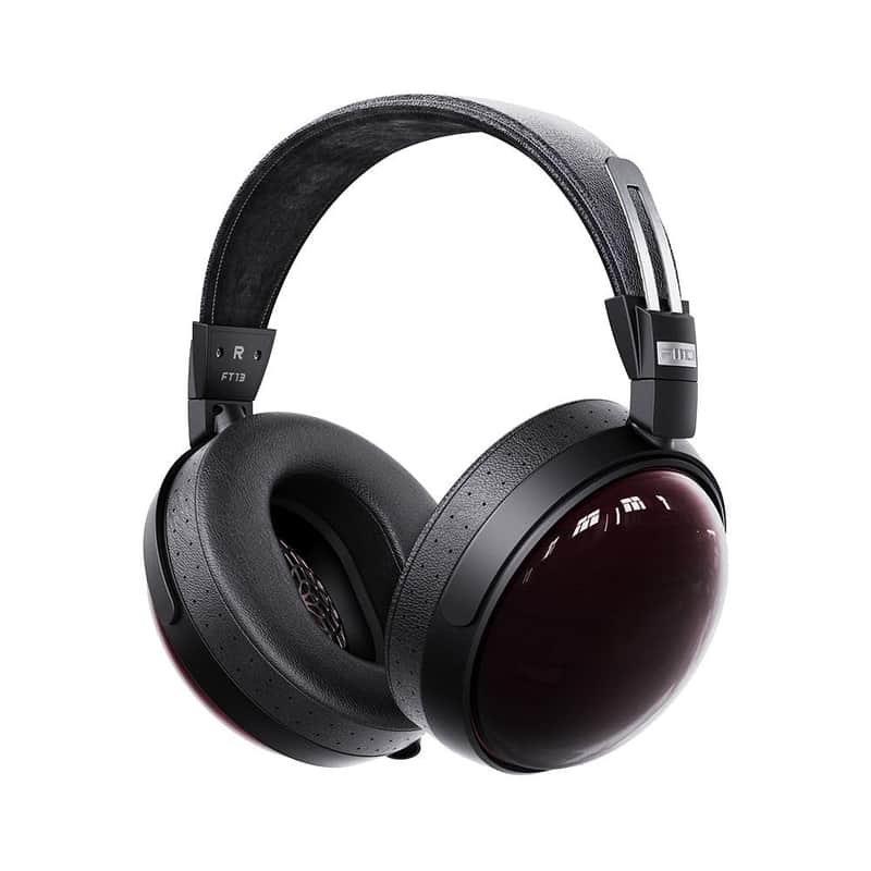 FiiO FT13 Audiophile Closed-Back Headphones, 60mm Large Dynamic Driver with W-Shaped Wool & Nano Wood Fiber Diaphragm, Premium Purpleheart Wood Design, Furukawa Copper Hybrid Cable(Blackpurple) image 1