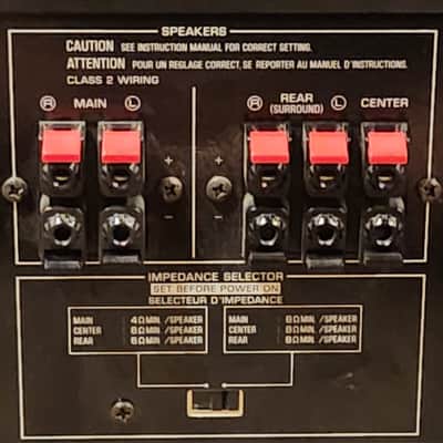 Yamaha Yamaha HTR-5540 A/V receiver with Dolby Digital, DTS, and Dolby Pro Logic II 90s - Black image 7