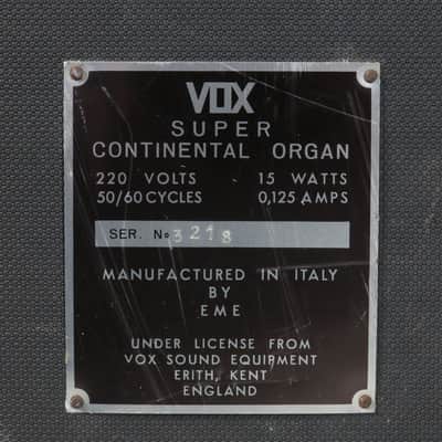 Vox Super Continental Percussion transistor organ (serviced) image 17