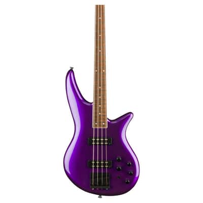 Jackson X Series Spectra Bass SBX IV 4-String Right-Handed Bass Guitar with Nyatoh Body and Laurel Fingerboard (Deep Purple Metallic) image 5
