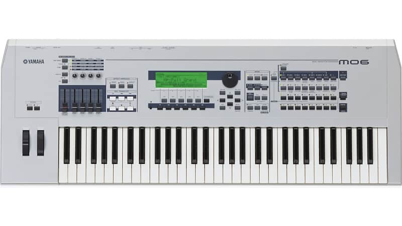 Yamaha MO6 61-Key Music Production Synthesizer Workstation with DAW Control 2008 Silver image 1