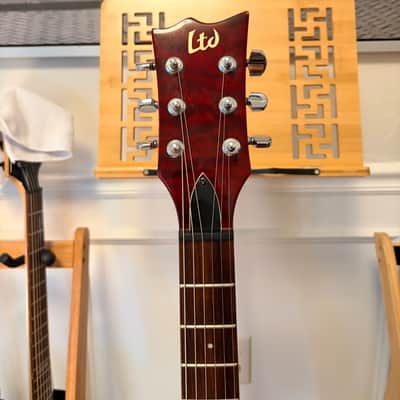 ESP LTD EC-100 QM 2003 - 2006 - See Thru Black Cherry image 3