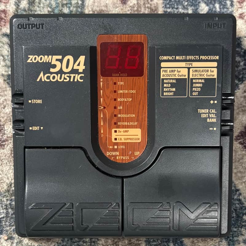 Zoom 504 Acoustic Guitar Effect Pedal! image 1