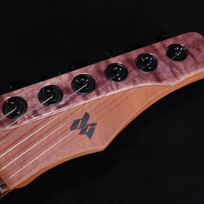 Dean Gordon Virtus 6 Quilt Maple Trans Purple Burst Electric Guitar With Soft Case USED image 4