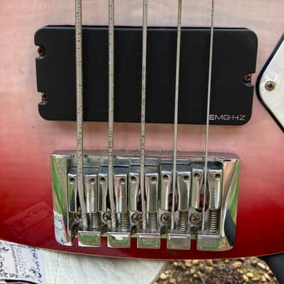 Schecter Stargazer 5 String Bass Crimson Ghost 2009 - Crimson Ghost image 9