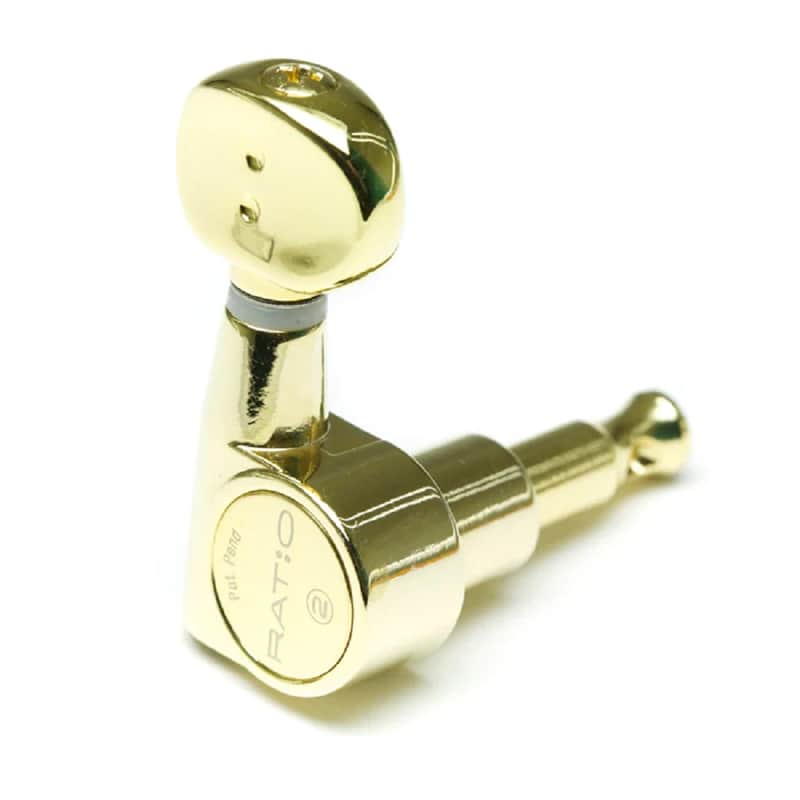 Graph Tech Ratio 6-In-Line 2-Pin Classic Tuning Keys - GOLD, #PRN-2731-G0 image 1