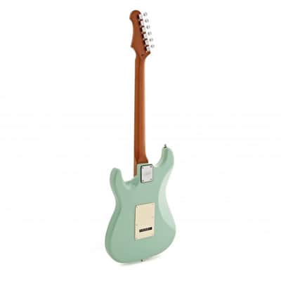 JET Guitars S-300 Electric Guitar SSS - Seafoam Green, Roasted Maple Fingerboard image 4