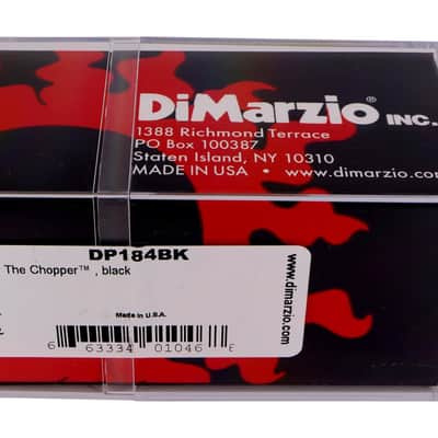 DiMarzio The Chopper, Rail Hum Canceling Strat Humbucker - Black image 2