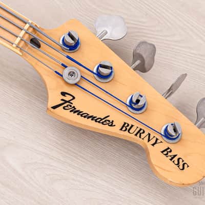 1970s Fernandes Burny Bass FPB-70FL Fretless Maple Board Vintage P Bass, 1 1/2" Nut, Japan image 4