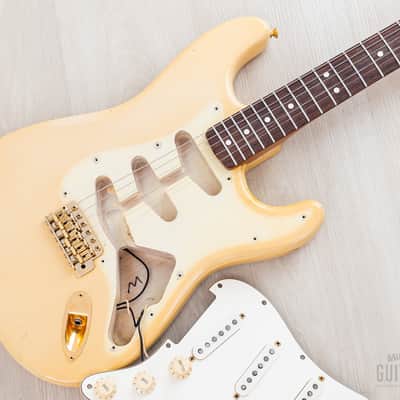 1987 Fender Custom Shop American Vintage '62 Stratocaster Blonde Mary Kaye w/ Gold Hardware, Case image 22