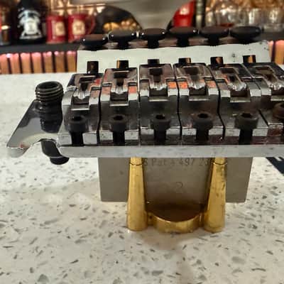 Floyd Rose Original Double Locking Tremolo Bridge Made in Germany Chrome w/ Arm image 9