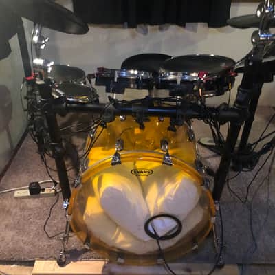 Unique Hybrid Acoustic-Electric Drumset